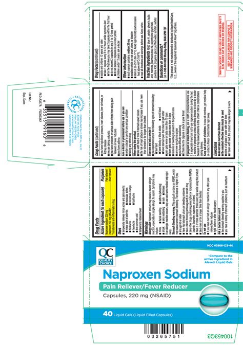 NAPROXEN SODIUM Capsule Liquid Filled