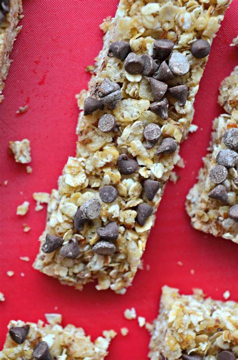 Chewy Chocolate Chip Granola Bars Katie S Cucina