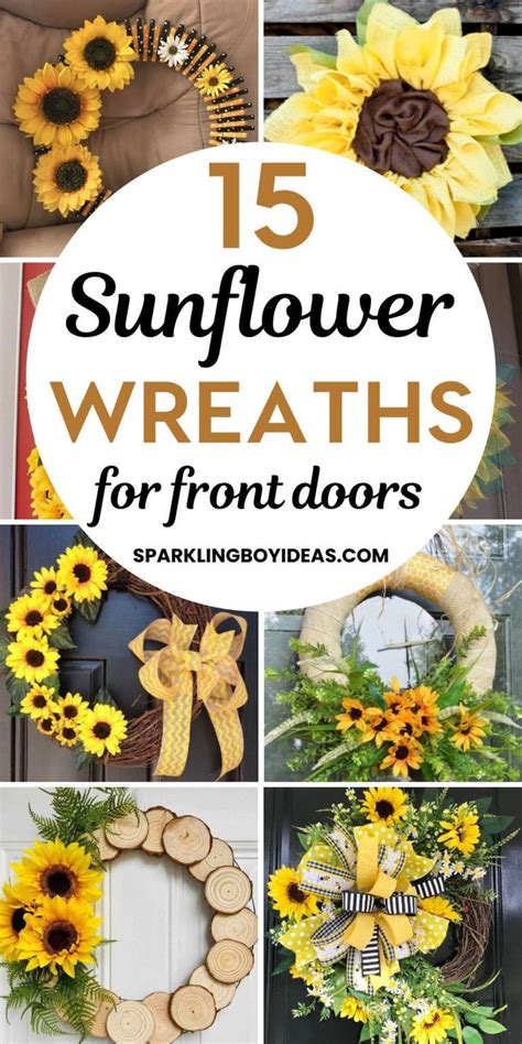 Best Sunflower Wreaths In Sunflower Wreaths Sunflower