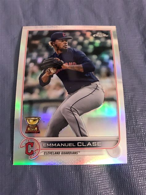 2022 Topps Chrome EMMANUEL CLASE Refractor 130 Cleveland Guardians 1