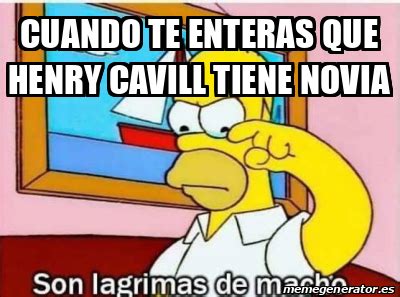 Meme Personalizado Cuando Te Enteras Que Henry Cavill Tiene Novia