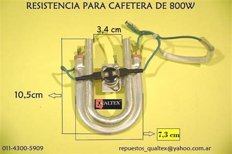 Qualtex Arg Repuestos para Electrodomésticos RESISTENCIAS PARA CAFETERAS