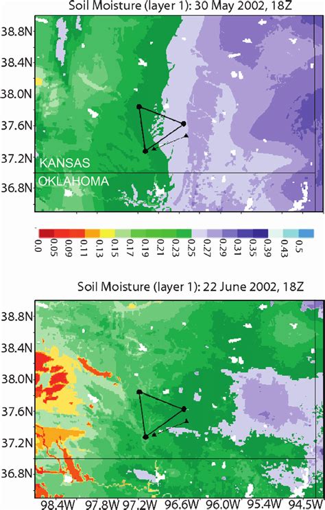 Noah Lsm Volumetric Soil Moisture Distribution For Level 1 0 10 Cm In