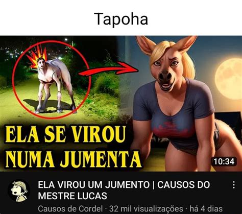 ELA SE VIROU NUMA JUMENTA ELA VIROU UM JUMENTO I CAUSOS DO MESTRE LUCAS