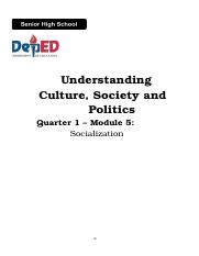 Ucsp Q M Final Docx Understanding Culture Society And Politics