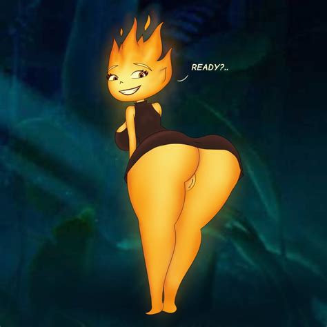 Rule 34 Big Ass Big Breasts Elemental Pixar Ember Lumen Fire Full Body Humanoid Pewnyart