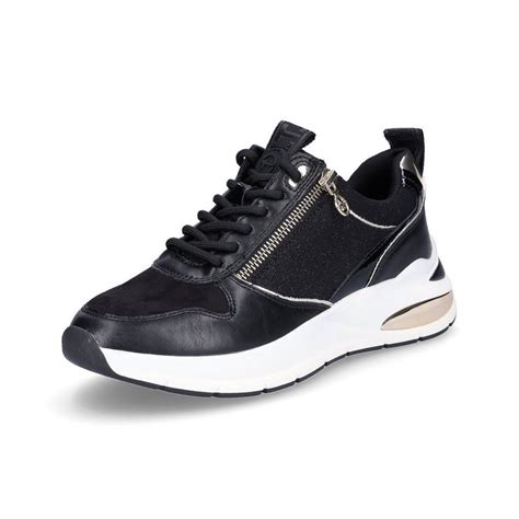 Tamaris Tamaris Damen Sneaker schwarz gold Sneaker