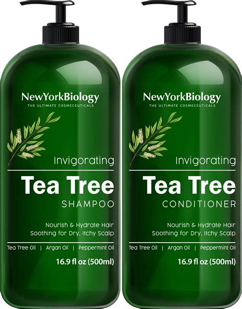 Buy New York Biology Tea Tree Shampoo And Conditioner Set Deep For Dandruff And Dry Itchy