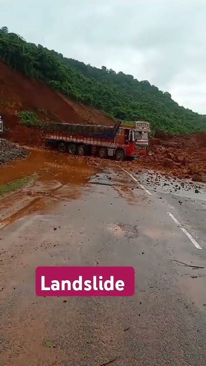 Landslide In Ankola Shirur Uttara Kannada National Haiway Nh66 Heavy