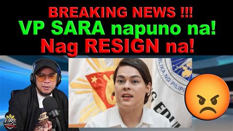 VP SARA Nag Resign Na Ano Ibig Sabihin Nito YouTube