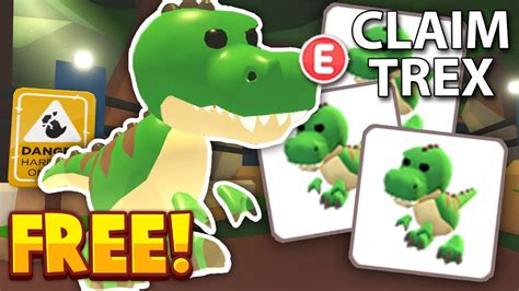 HOW TO GET A FREE T REX PET IN ADOPT ME FOSSIL EGG UPDATE Free