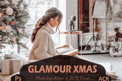 10 Glamour Xmas Photoshop Actions Graphic By Mattte Studio Creative