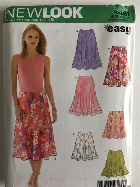 Newlook By Simplicity Misses Womens Skirts Sewing Pattern 6461 Uc Uncut Ff Size 10 12 14 16 18