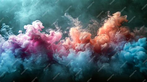 Premium Photo Pink And Blue Cloud Of Vape Smoke On Black Isolated