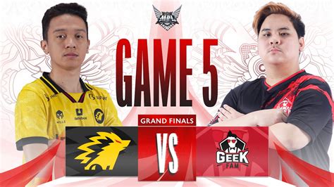 ONIC VS GEEK FAM GRAND FINAL GAME 5 MPLIDS12 YouTube