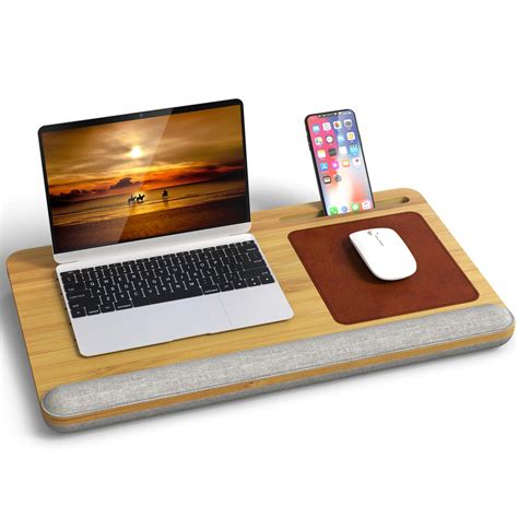 Buy Laptop Desk Bamboo Lap Desk For Laptop Laptop Pad With Vent Holes