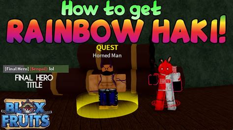 Blox Fruit How To Get Rainbow Haki Hành Trình Đỉnh Cao