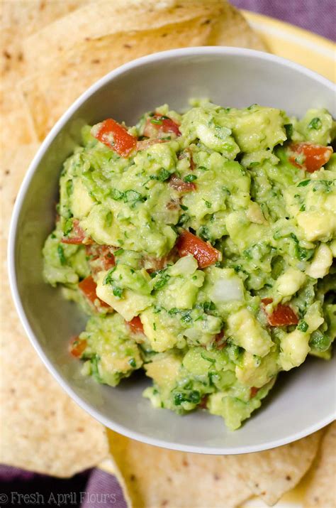 Homemade Guacamole Fresh April Flours