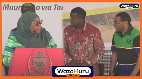 RAIS SAMIA AMSIMAMISHA WAZIRI BASHUNGWA WAZIRI MWIGULU UJENZI WA