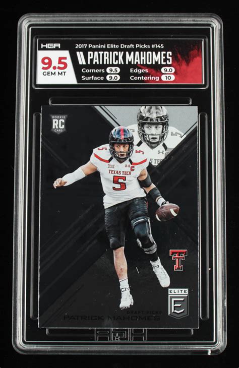 Patrick Mahomes Ii Elite Draft Picks Rc Hga Pristine