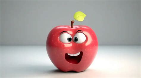 Cute Character Apple Apple Cute Fruit Png Transparent Image And