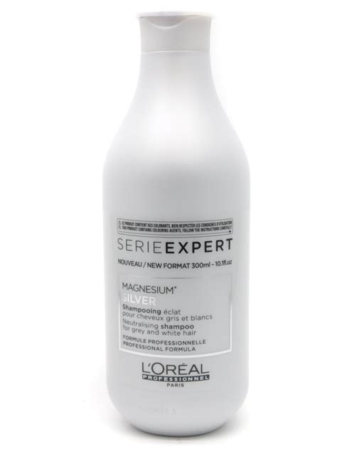 Loreal Professionnel Serie Expert Silver Magnesium Neutralising Gray Reduction Daily Shampoo