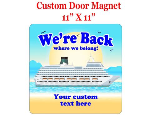 Cruise Ship Door Magnet Custom Door Magnet Include Your Etsy