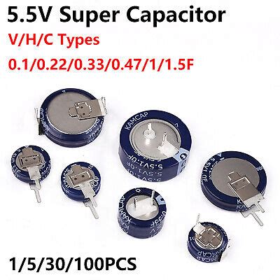 V Super Capacitor F F F F F F Button Farad