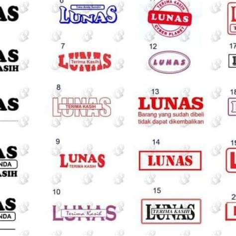 Desain Stempel Lunas Koleksi Gambar