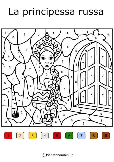Conta E Colora Da Stampare Disegni Da Colorare In Base Ai Numeri