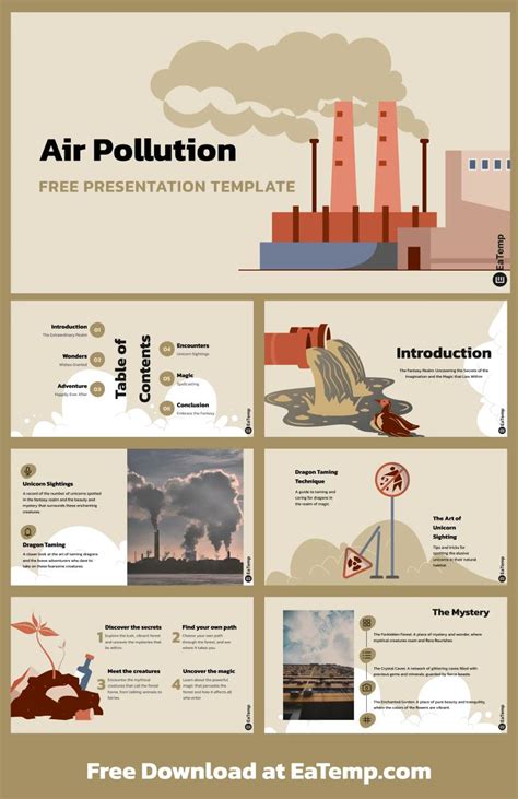 Air Pollution Ppt Presentation Template Eatemp