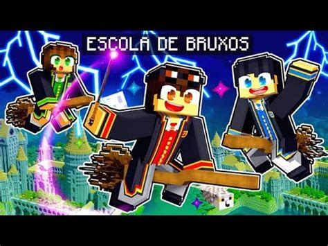 Meu PRIMEIRO Dia Na ESCOLA DE BRUXOS No Minecraft YouTube