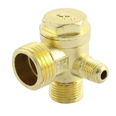 3 Way Air Compressor Replacement Parts Male Threaded Check Valve