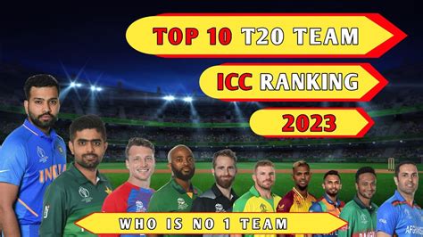 Top 10 ICC T20 Ranking Team 2023 | Who is T20 no 1 Ranking team? | ICC RANKING 2023 - YouTube