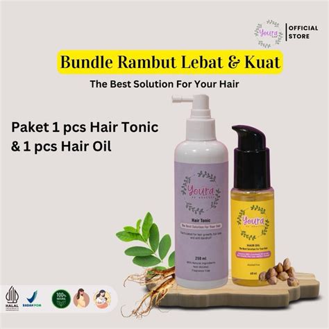 jual youra bundle pcs hair tonic hair oil minyak kemiri shopee