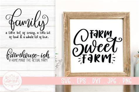 Farmhouse Sign SVG Cut File Graphic By Dapiyupi Creative Fabrica