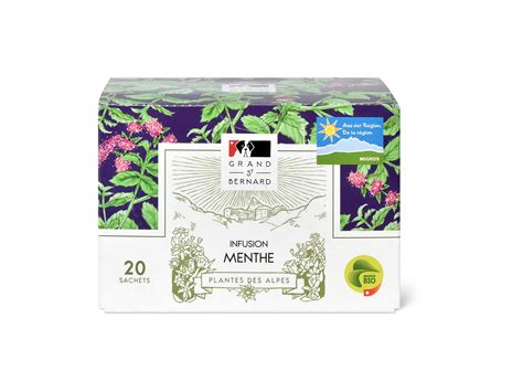 Achat De la région Bio Infusion Menthe Migros