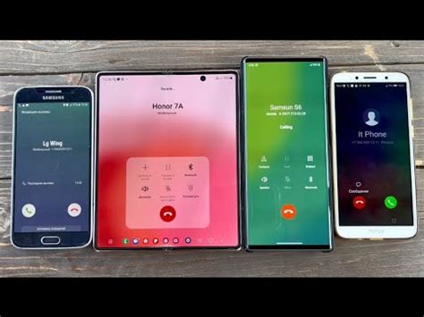 Battle Incoming Call Samsung Galaxy S6 Vs Lg Wing Vs Honor 8A Vs Z Fold