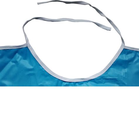 Large Reusable Adult Vinyl Bib Blue Adult Plastic Bibs