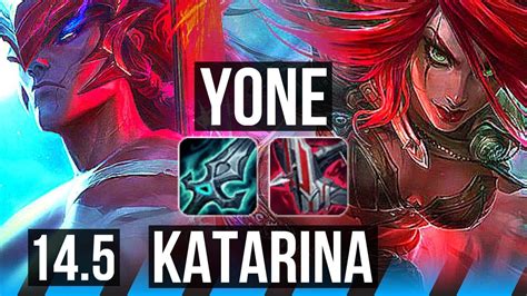 Yone Vs Kata Mid 12 1 4 7 Solo Kills 800 Games Legendary Kr