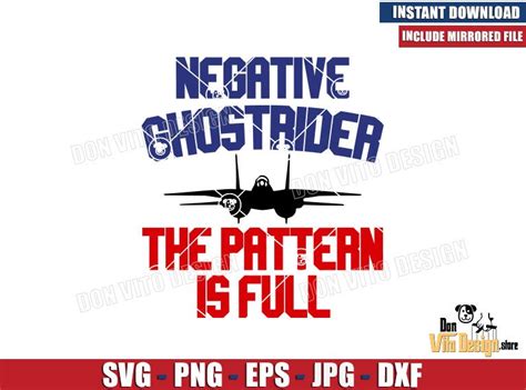 Top Gun Negative Ghostrider Svg Png Cut Files Cricut Best Design