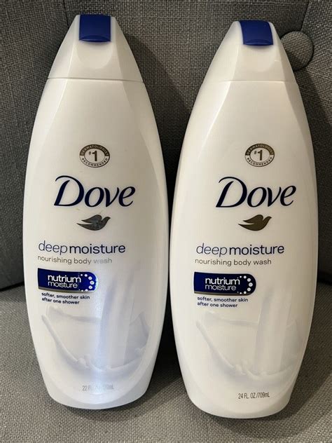 Brand New Dove Deep Moisture Nourishing Body Wash Set Of Oz Each