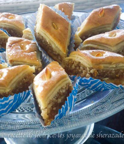 Recette de la baklawa algérienne Les Joyaux de Sherazade