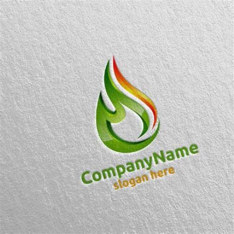 3D Fire Flame Element Logo Design 3 – MasterBundles