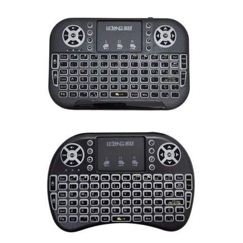 Mini Teclado Wireless Led Rgb Para Smart Tv Le Exbom