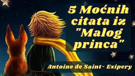 Pet Mo Nih Citata Iz Malog Princa Antoine De Saint Expery Youtube