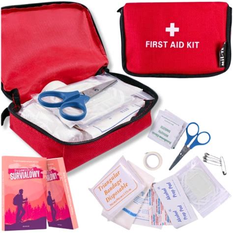 APTECZKA PIERWSZEJ POMOCY TURYSTYCZNA MIL TEC First Aid Kit CZERWONA