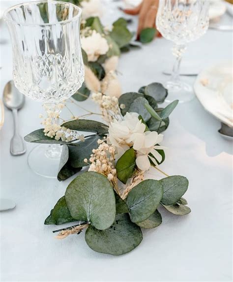 Décoration de table Mariage baptême et communion avec Fleurs Séchées