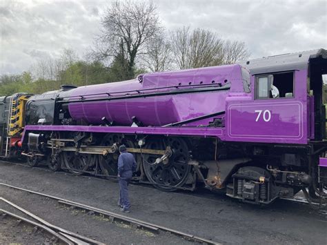 Watch Severn Valley Railways Purple Steam Locomotive Unveiled