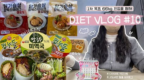 Diet Vlog 1차 목표 66kg 진입을 향한 비만 탈출 Vlog🏋️‍♀️ 다이어트 식단기록🏷️ 스텝퍼•실내사이클